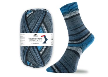 Grindelwald, stretch sock wool, Golden socks, Pro Lana, golden socks grey blue